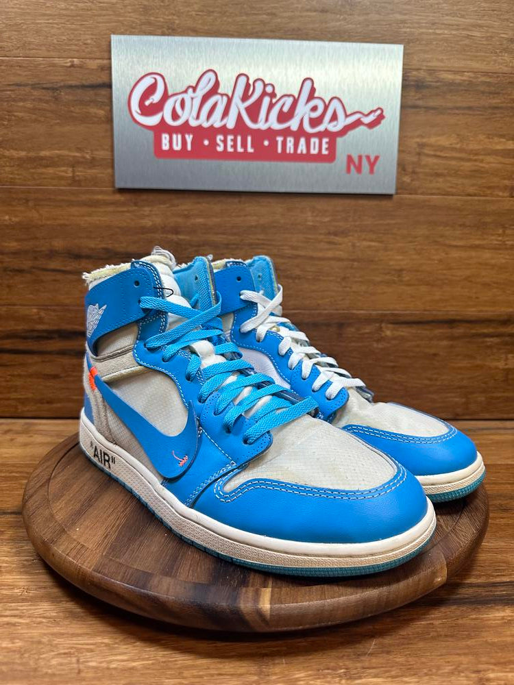 Off white university blue jordan 1 best sale