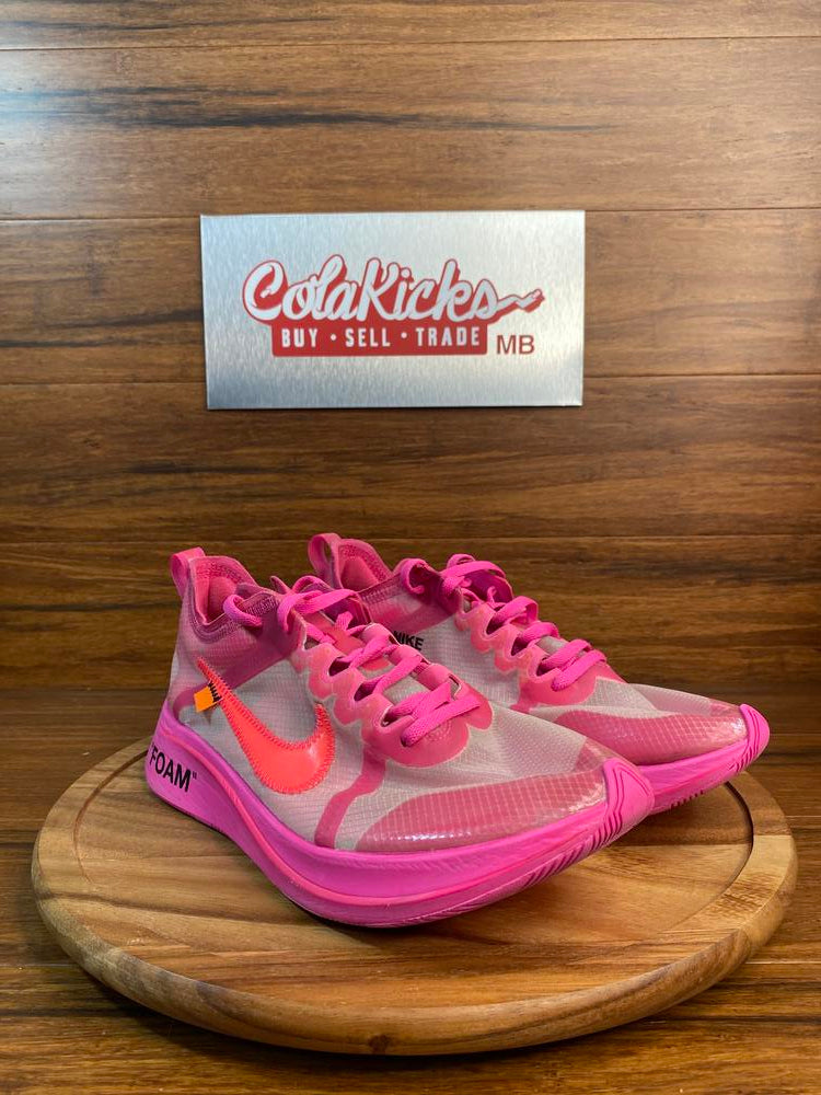 Nike pink zoom fly best sale