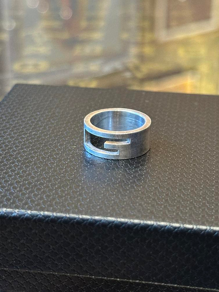 Gucci Sterling Silver G Ring Silver