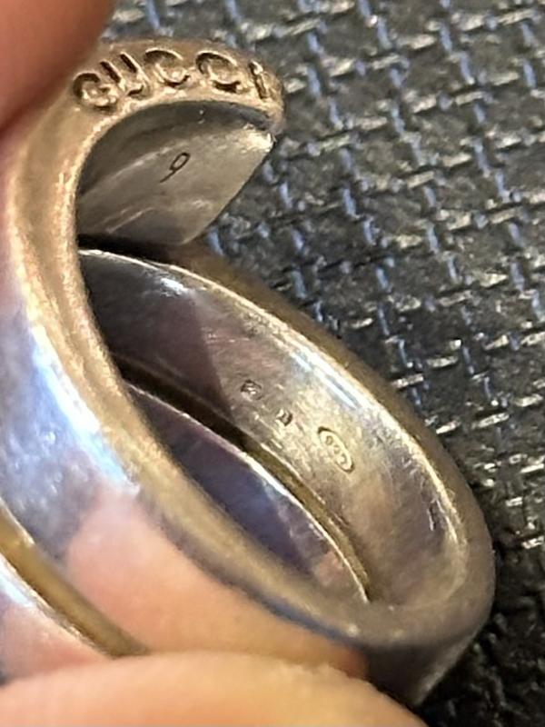 Gucci Sterling Silver Snake Ring