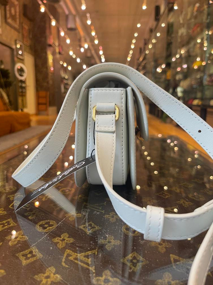 Off-White Logo Plaque White Box Leather Crossbody