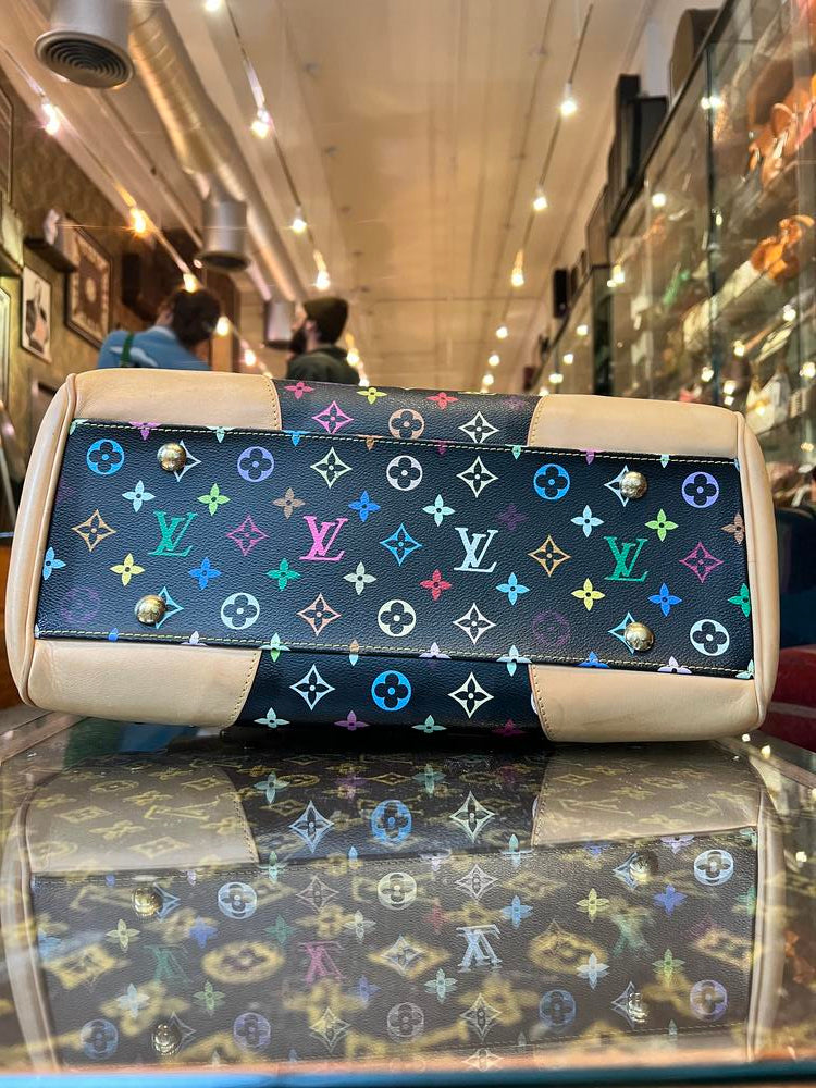 Louis Vuitton Black Multi Murakami Beverly GM