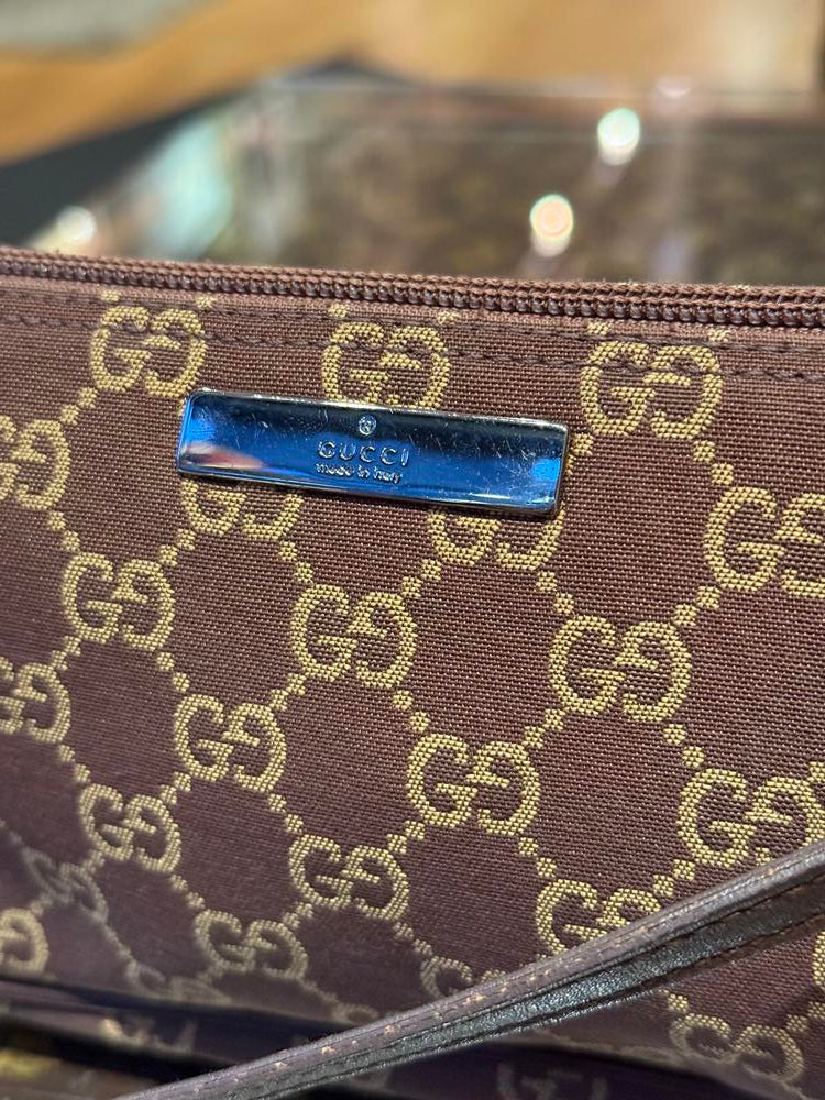 Gucci GG Canvas Pochette Brown