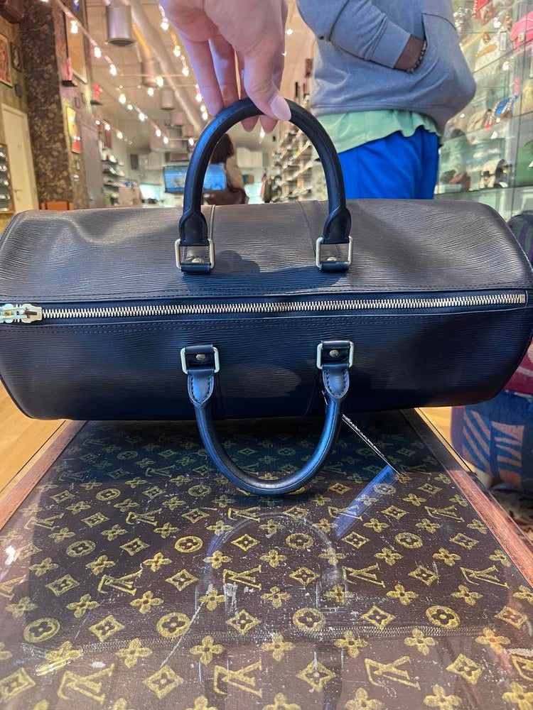 Louis Vuitton Black Epi Keepall 45