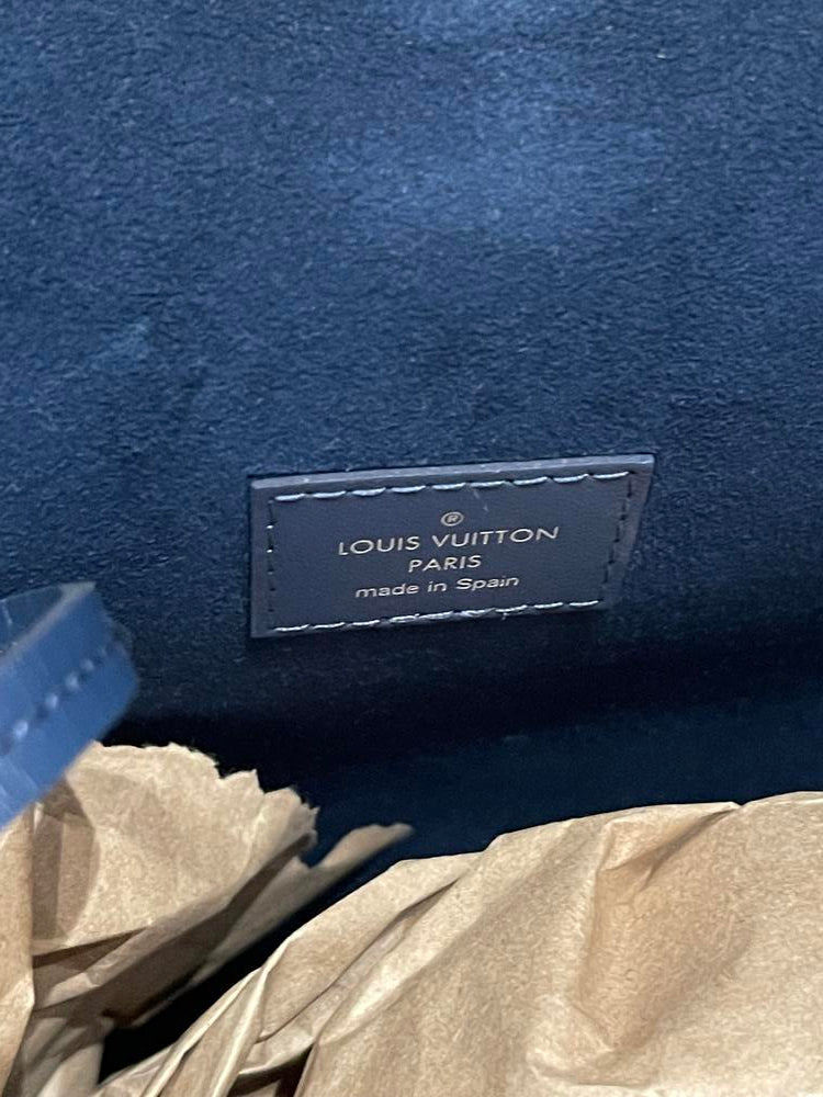 Louis Vuitton Neverfull MM Indigo Epi w/ Pouch