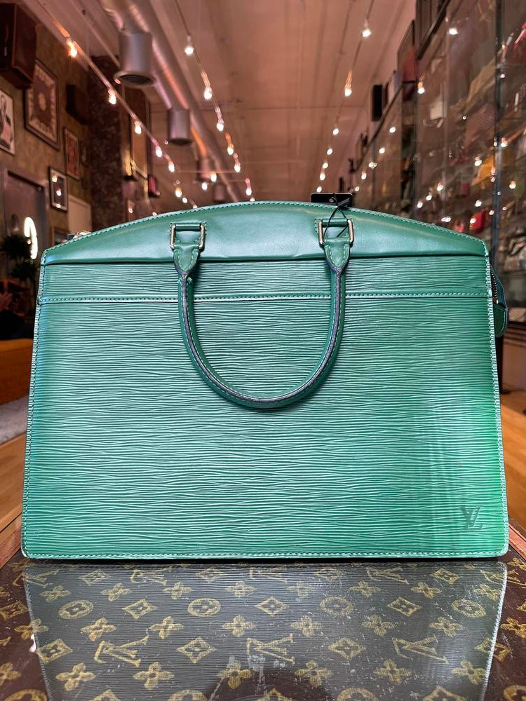 Louis Vuitton Green Epi Riviera