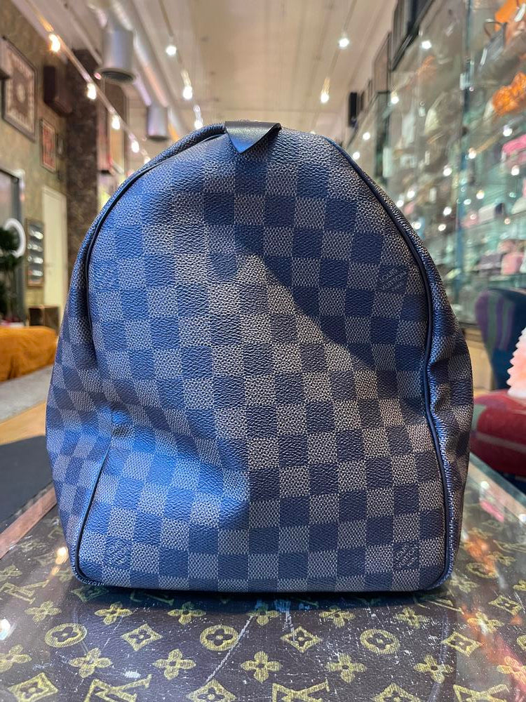 Louis Vuitton Damier Ebene Keepall 50 w/ Luggage Tag