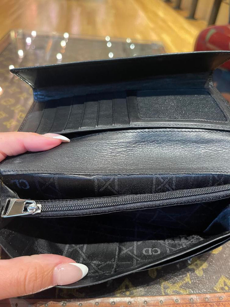 Christian Dior Western Leather Clasp Wallet