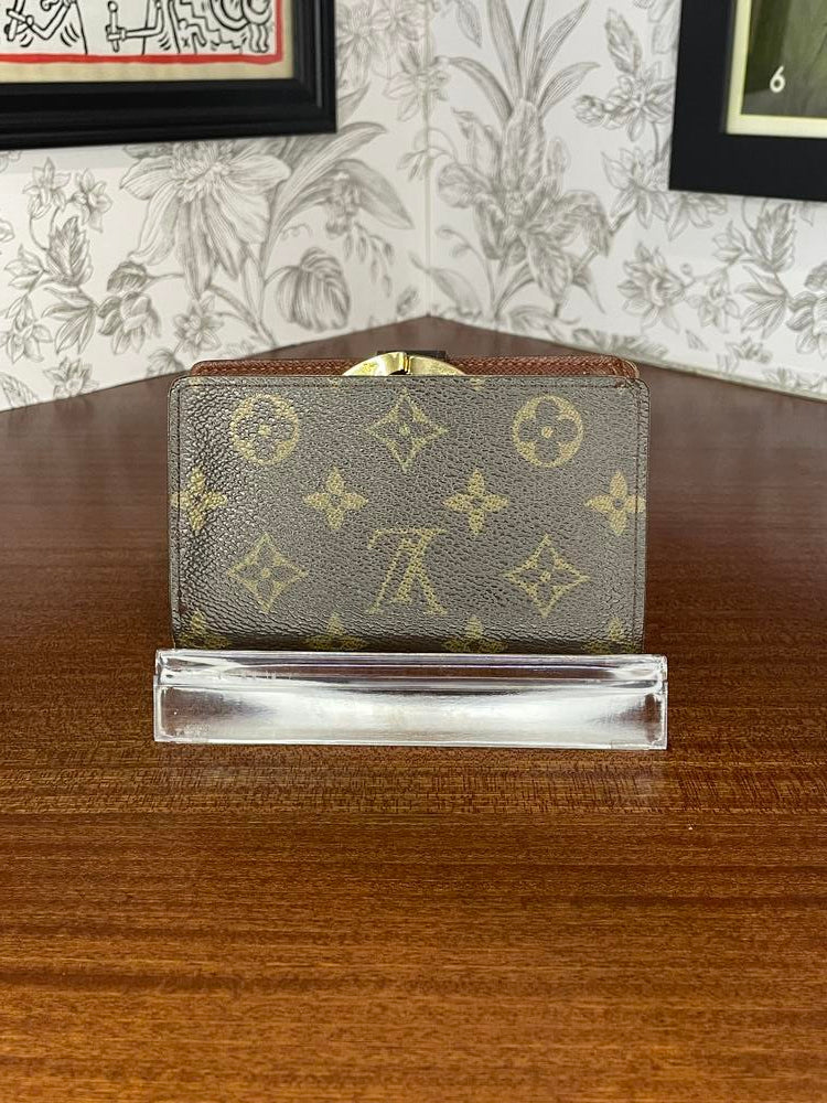 Louis Vuitton Monogram Clasp Wallet w/ Initials