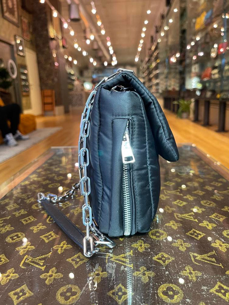 Prada Black Nylon Chain Bag