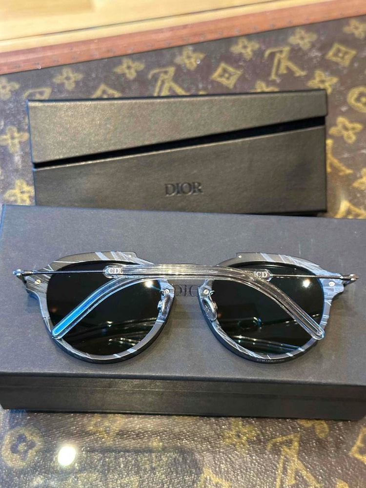 Christian Dior Eclat Blue Mirror Frame Sunglasses