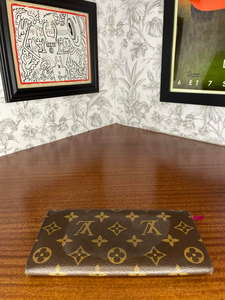 Louis Vuitton Monogram Snap Long Wallet (w/ Initials)