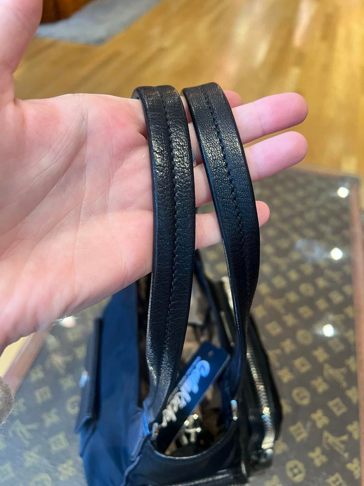 Prada Black Tessuto Multi Pocket Handbag