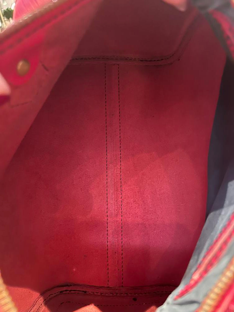 Louis Vuitton Red Epi Speedy 25