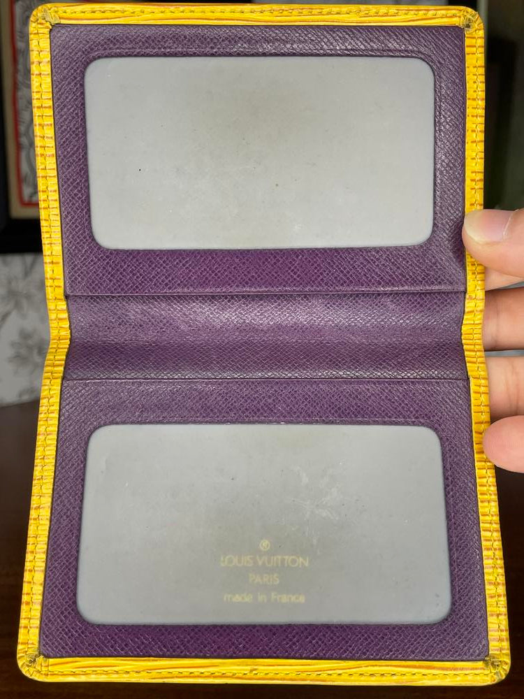 Louis Vuitton Yellow Epi ID Holder