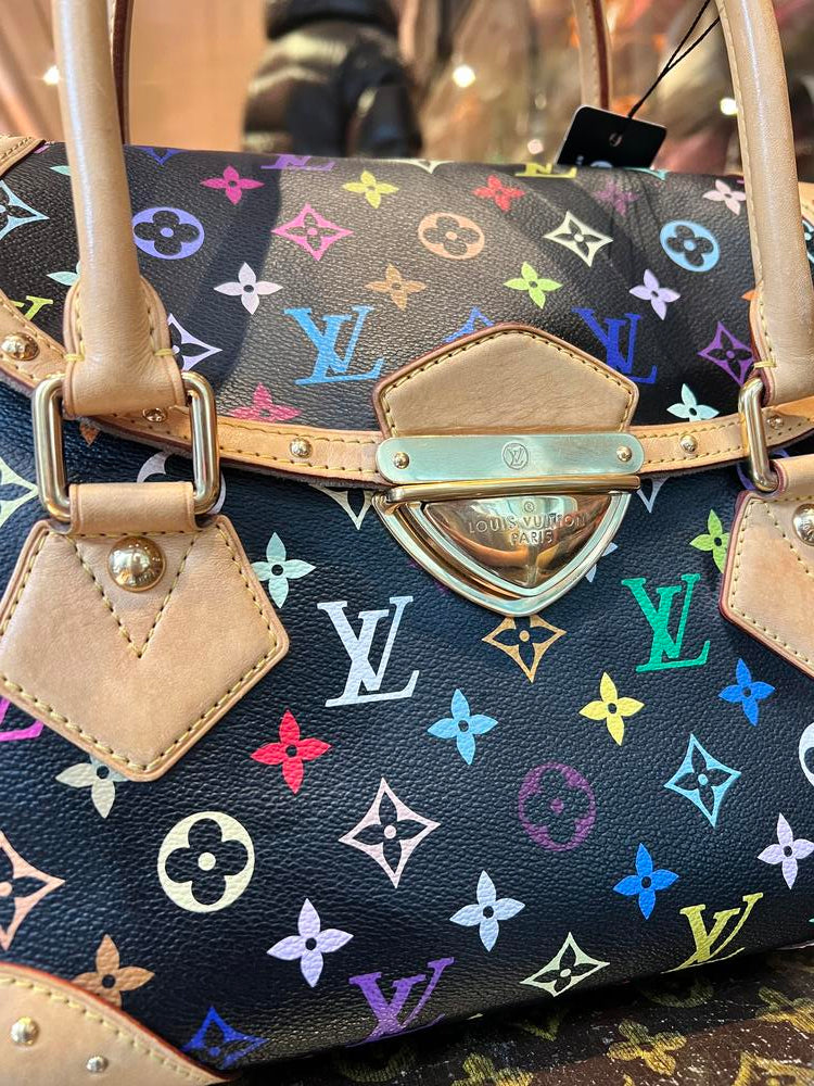 Louis Vuitton Black Multi Murakami Beverly GM