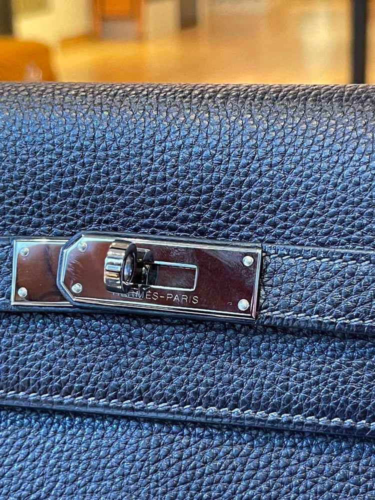 Hermes Kelly 32 2005 Black/Blue