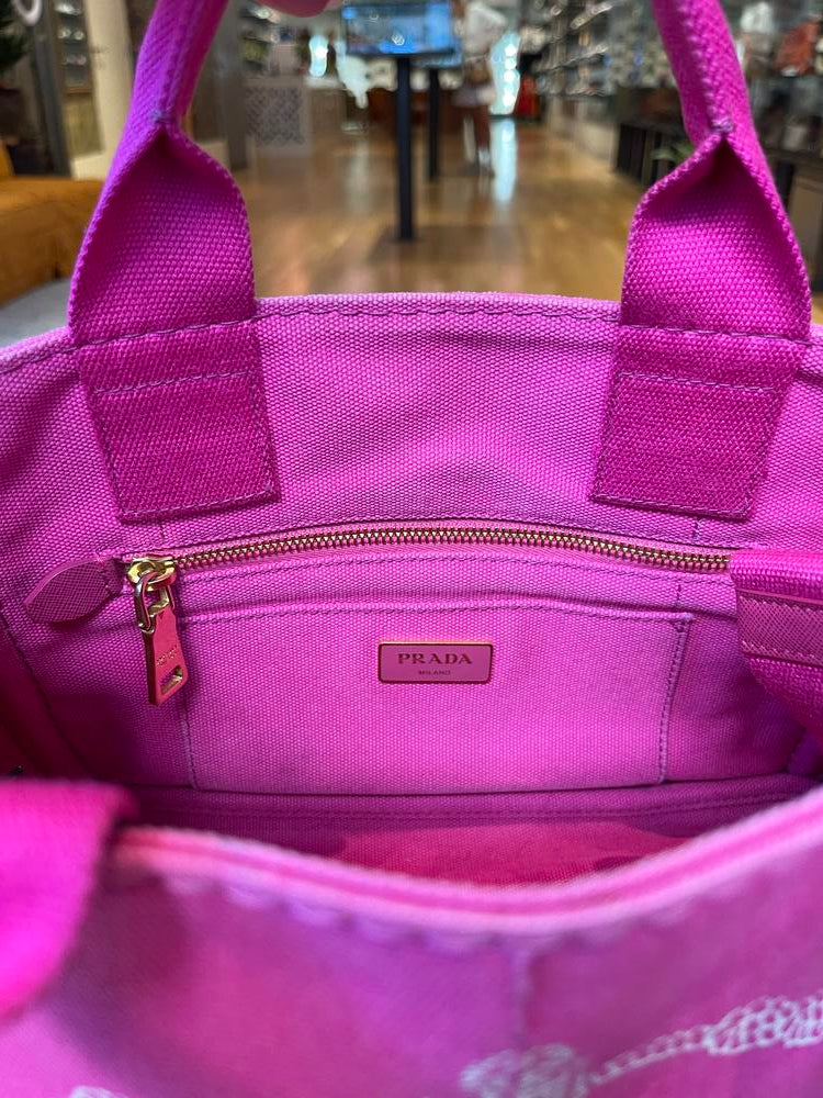 Prada Canapa Bag w/ Strap Pink