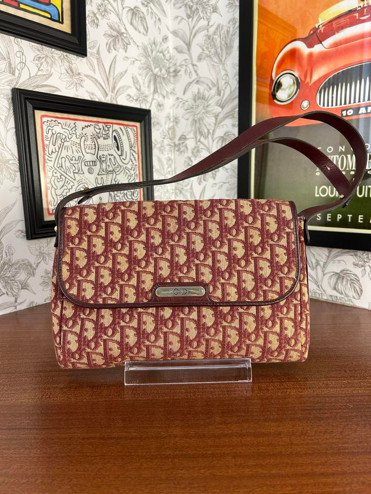 Dior Vintage Red Shoulder Bag (Broken Snap)