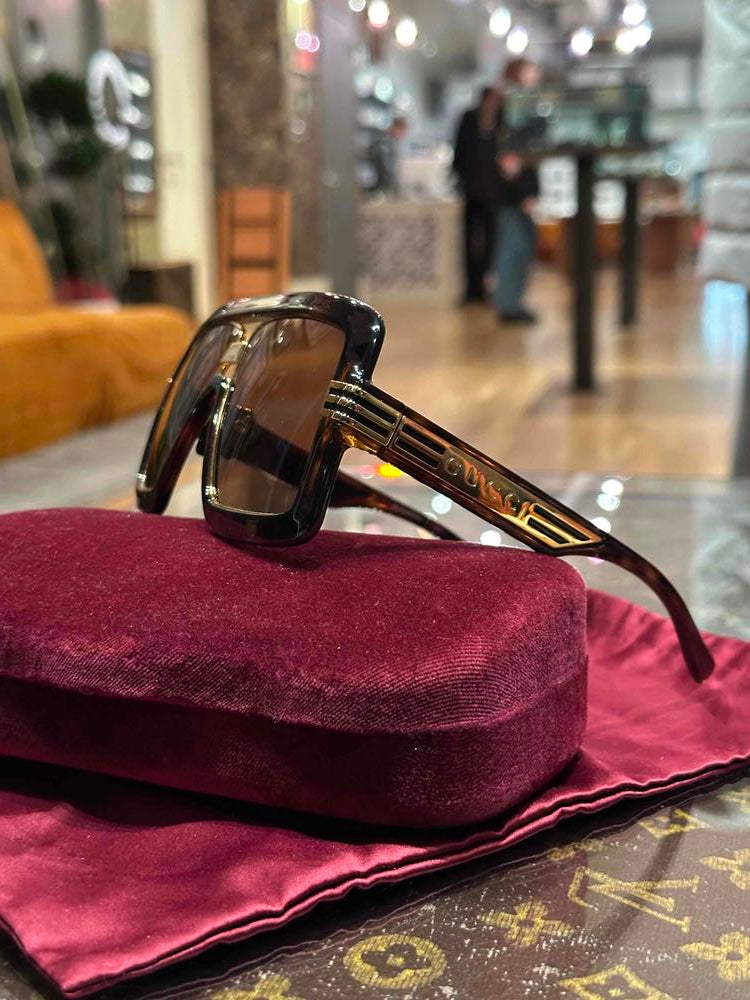 Gucci 60MM Oversized Square Sunglasses Tortoise