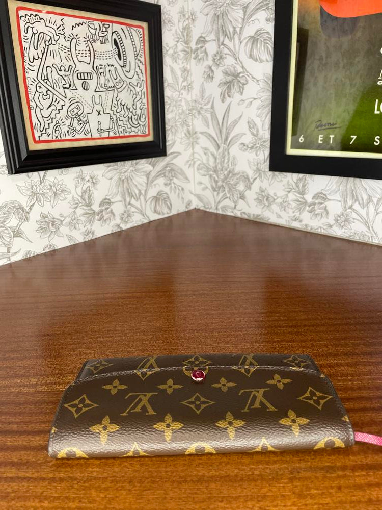 Louis Vuitton Monogram Snap Long Wallet (w/ Initials)