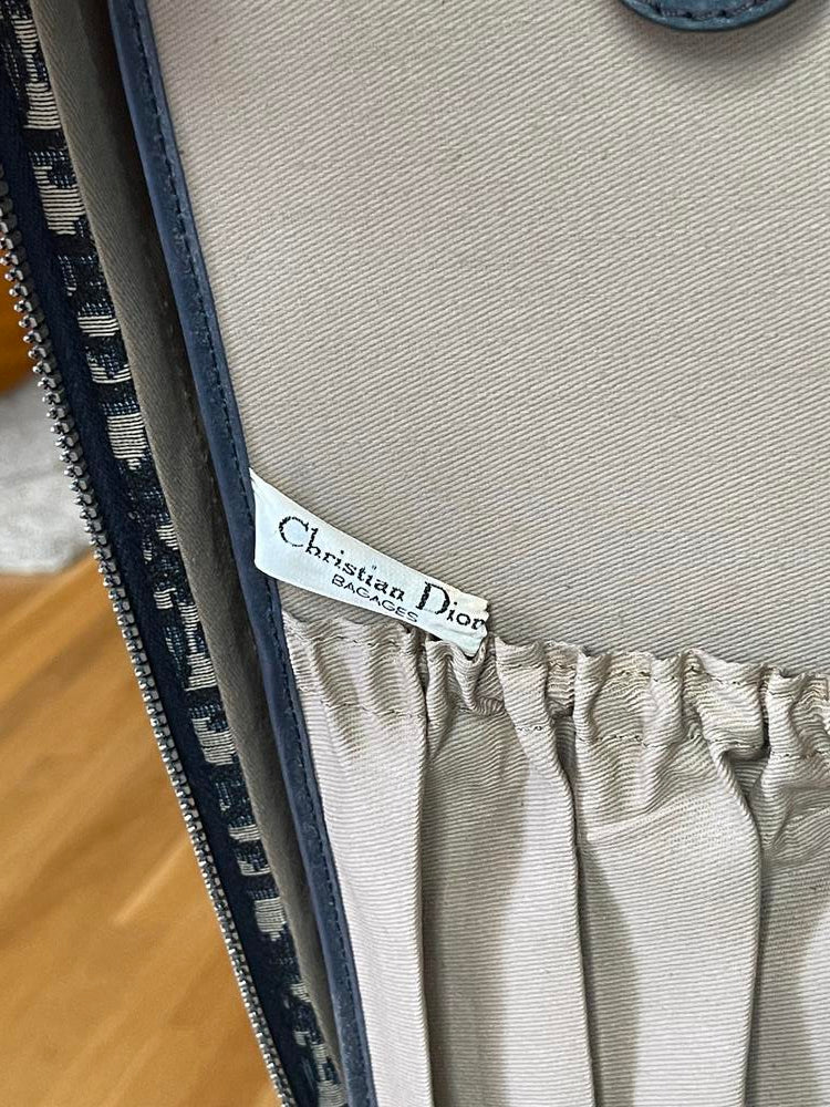 Christian Dior Canvas/Leather Suitcase