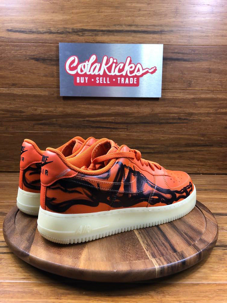 Nike Air Force 1 Low Orange Skeleton Halloween (2020)