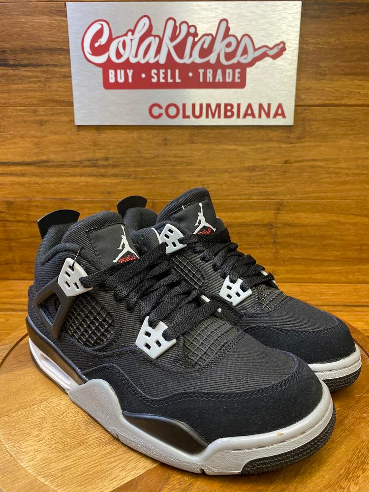 Jordan 4 Retro Black Canvas (GS)