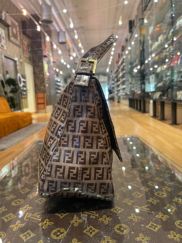 Fendi FF Vinyl Coated Mamma Baguette