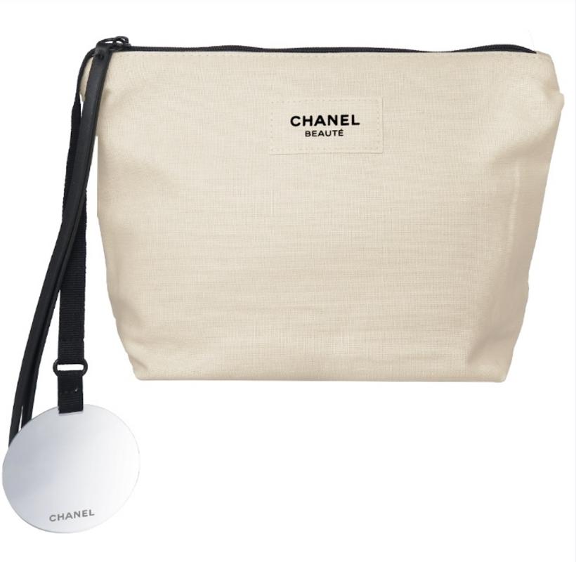 Chanel Beauty Canvas Zip Pouch