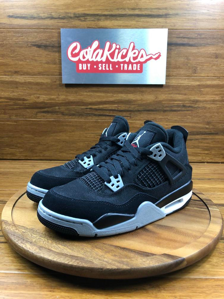 Jordan 4 Retro Black Canvas (GS)