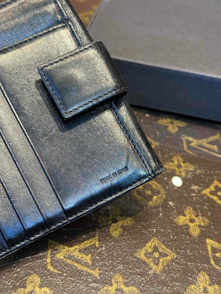 Fendi Black Canvas/Leather Wallet