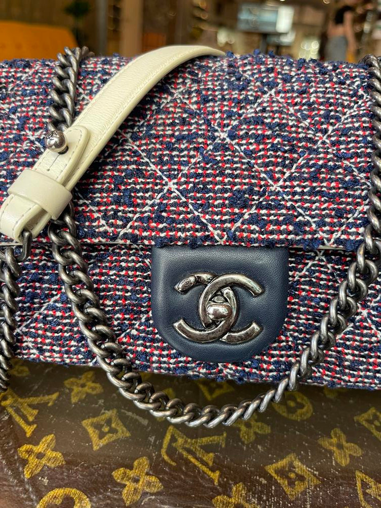 Chanel Small Classic Tweed Flap Bag