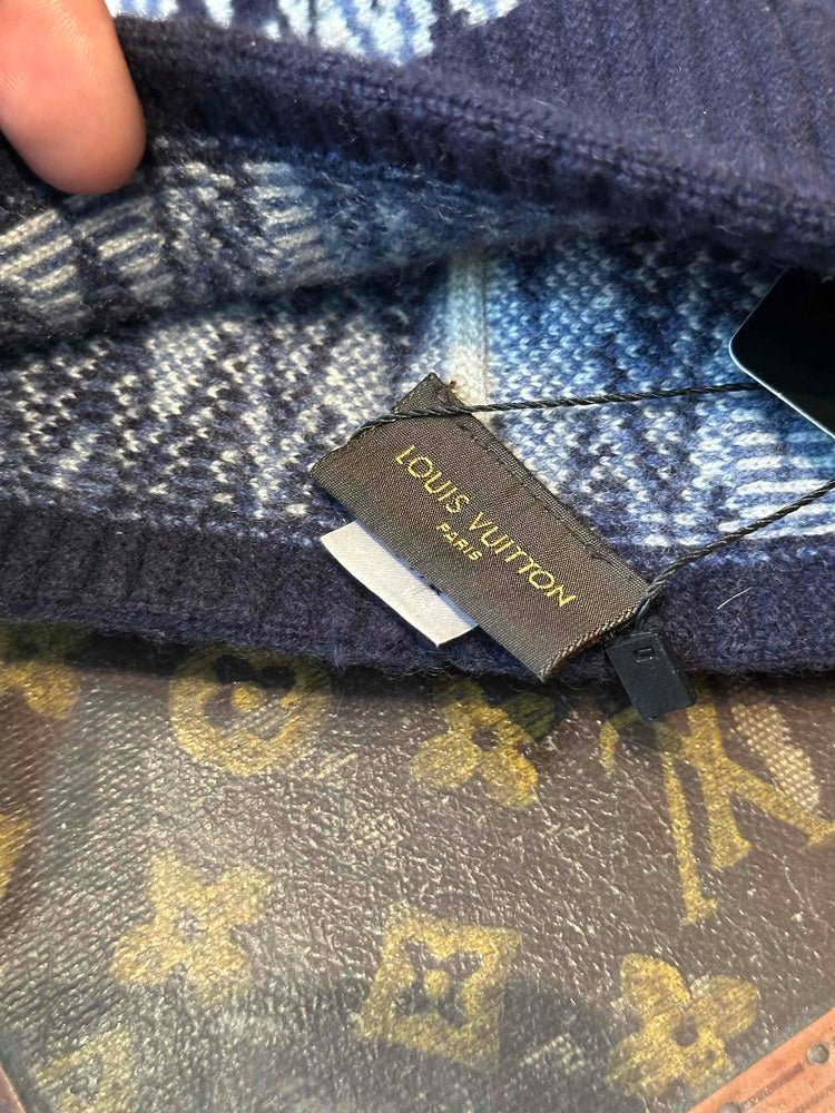 Louis Vuitton Blue Knit Beanie