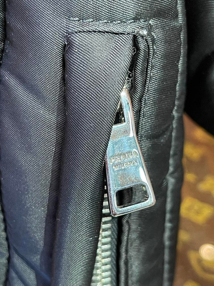 Prada Black Nylon Chain Bag