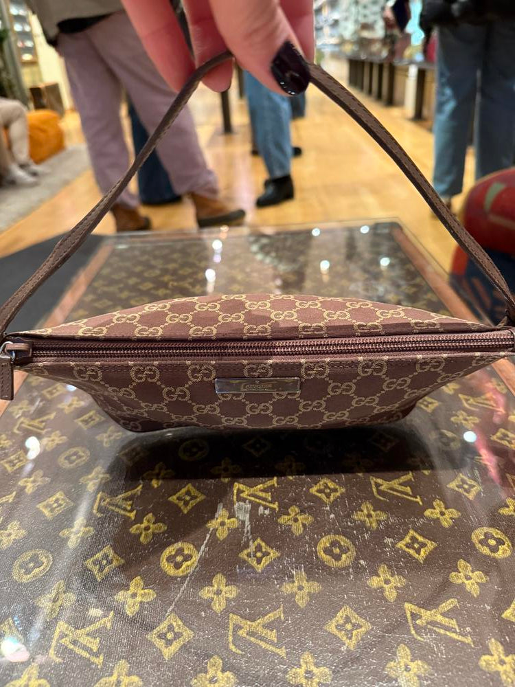 Gucci GG Canvas Pochette Brown