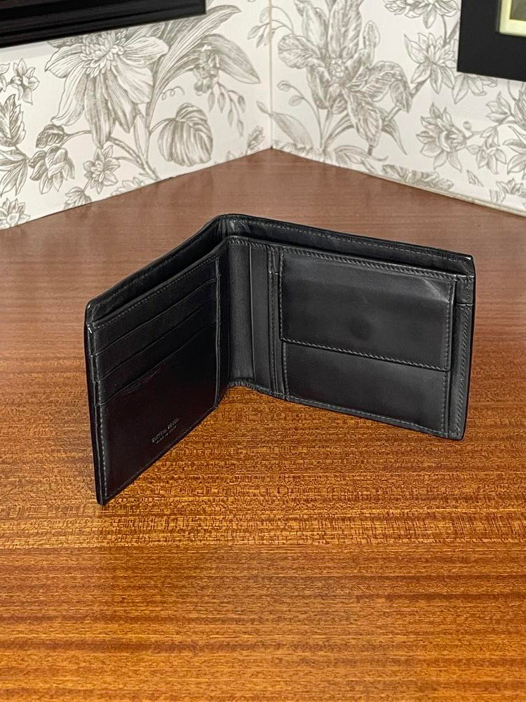 Bottega Black Bi-Fold Wallet