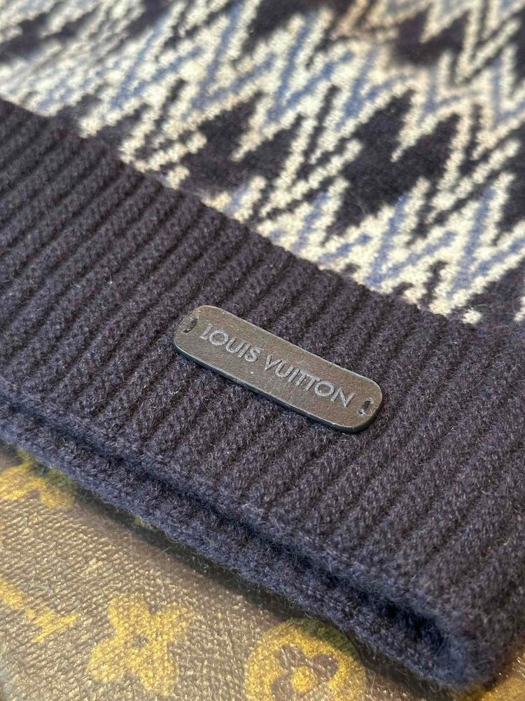 Louis Vuitton Blue Knit Beanie