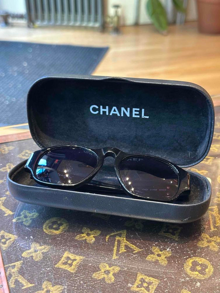 Chanel Spring/Summer 1991 Vintage Black Sunglasses