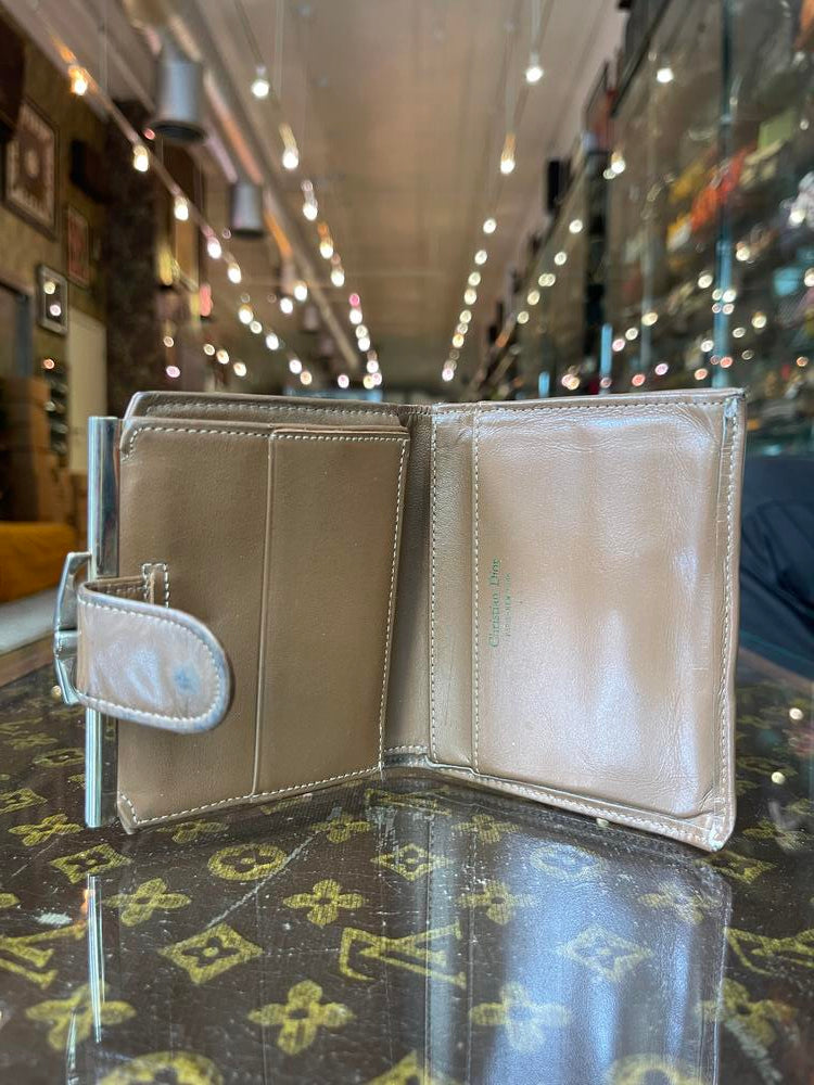 Dior Honeycomb Bifold Snap Wallet