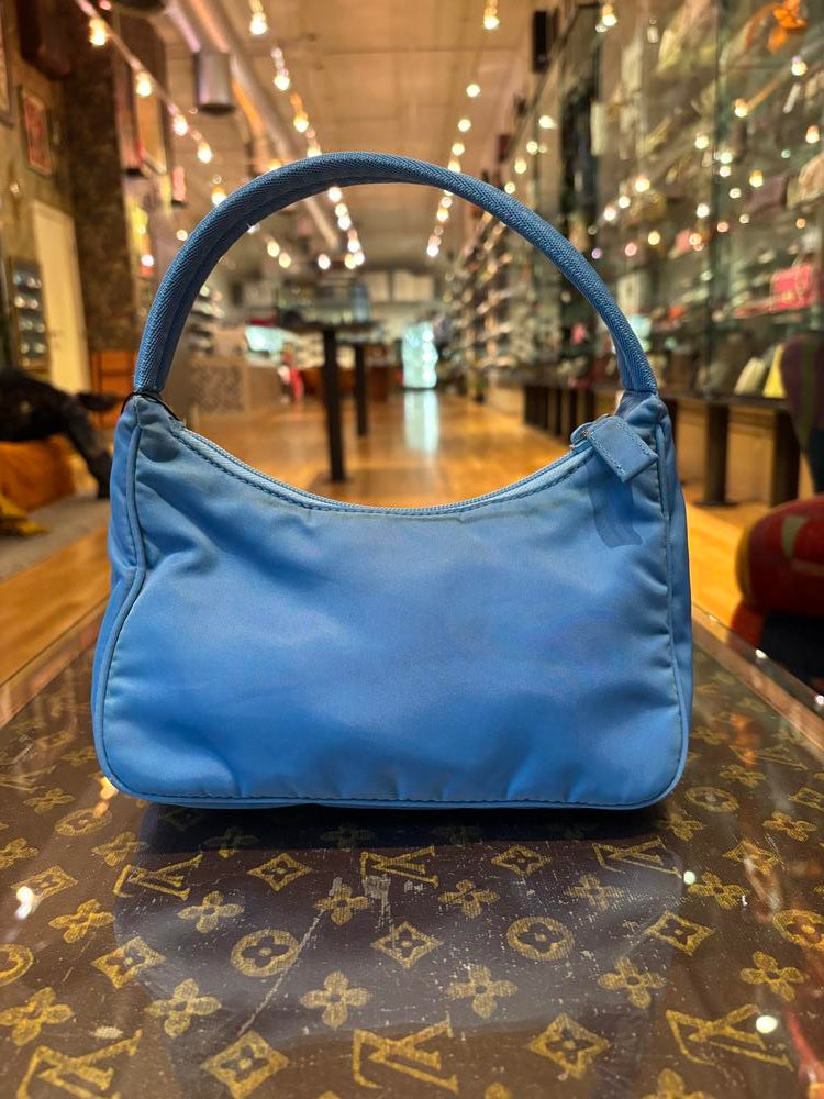 Prada Nylon Pochette Blue