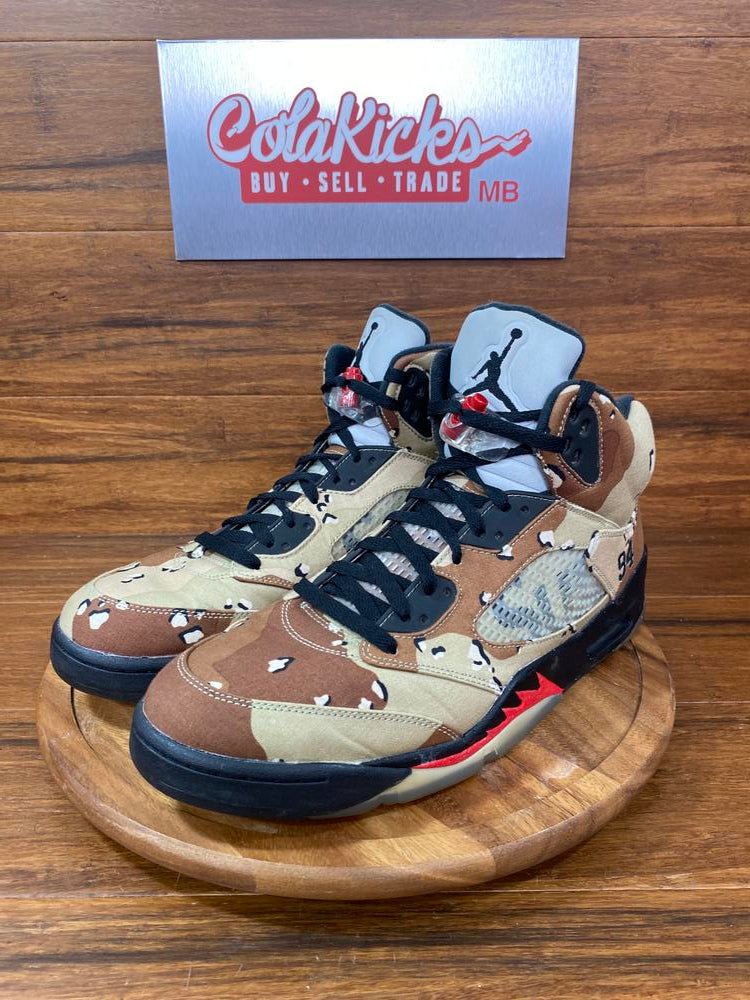 Jordan 5 Retro Supreme Desert Camo