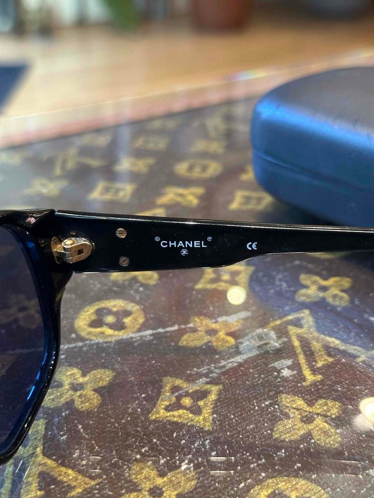 Chanel Spring/Summer 1991 Vintage Black Sunglasses