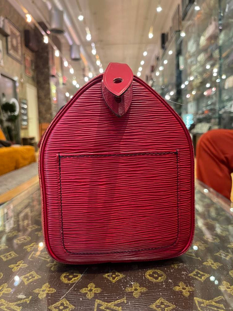 Louis Vuitton Red Epi Speedy 25