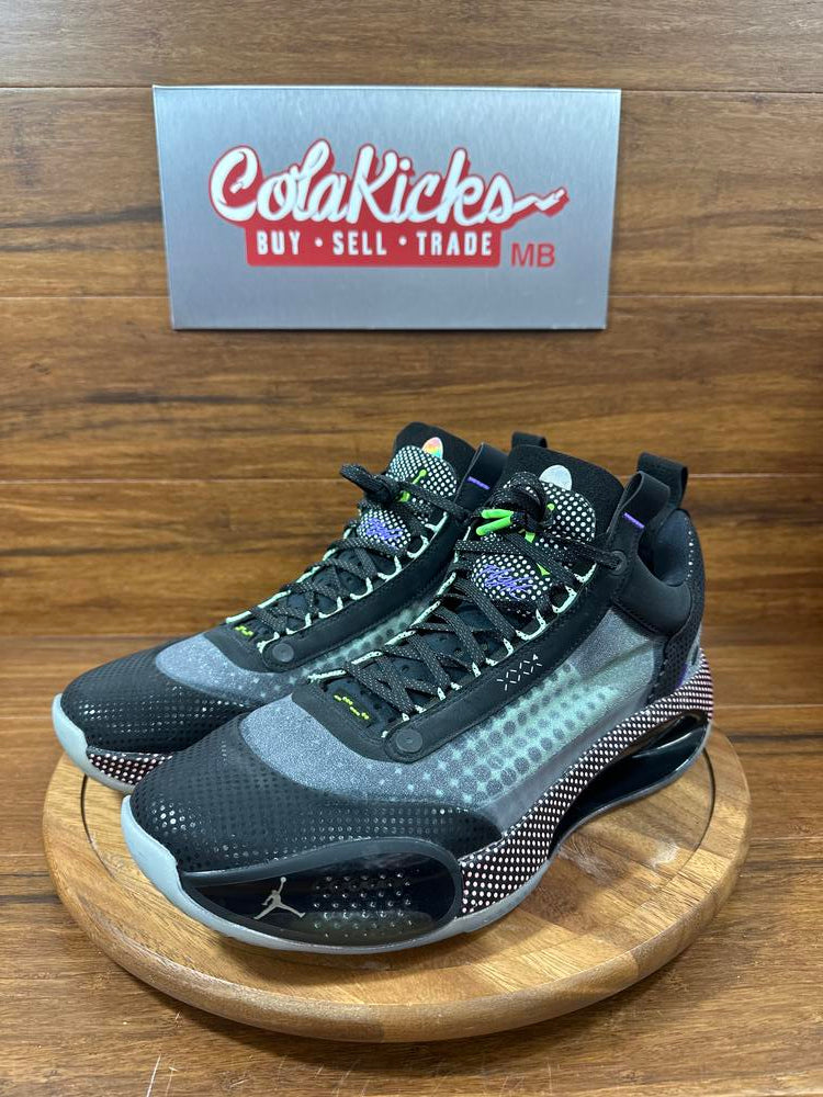 Jordan XXXIV Low Black Vapor Green Bleached Coral