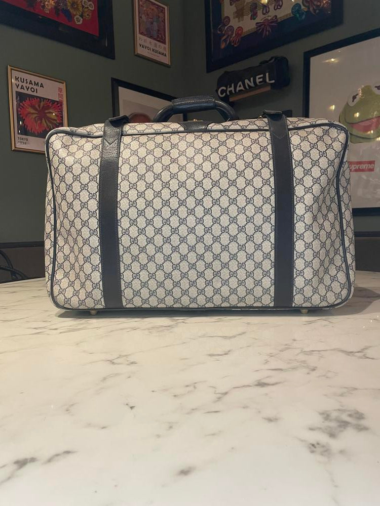 Gucci Monogram Navy Suitcase