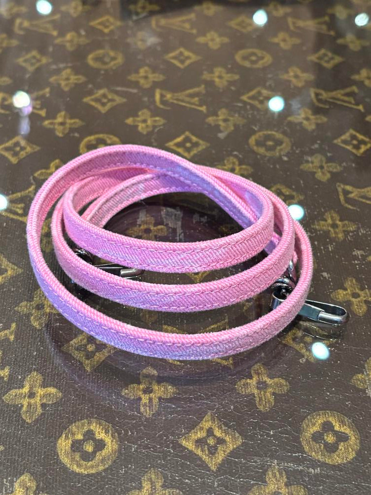 Balenciaga BB Pink Denim Le Cagole Chain Bag