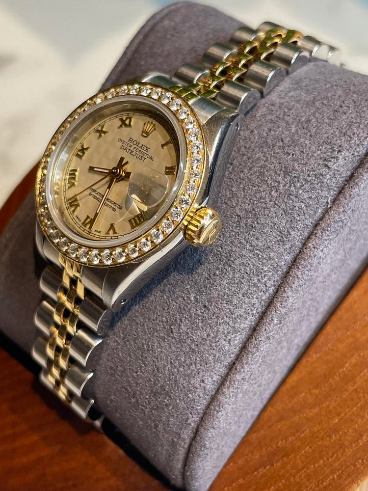 Rolex Datejust 26MM Two Tone Diamond Bezel #0031