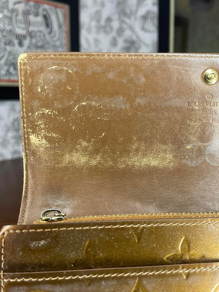 Louis Vuitton Bronze Vernis Long Wallet