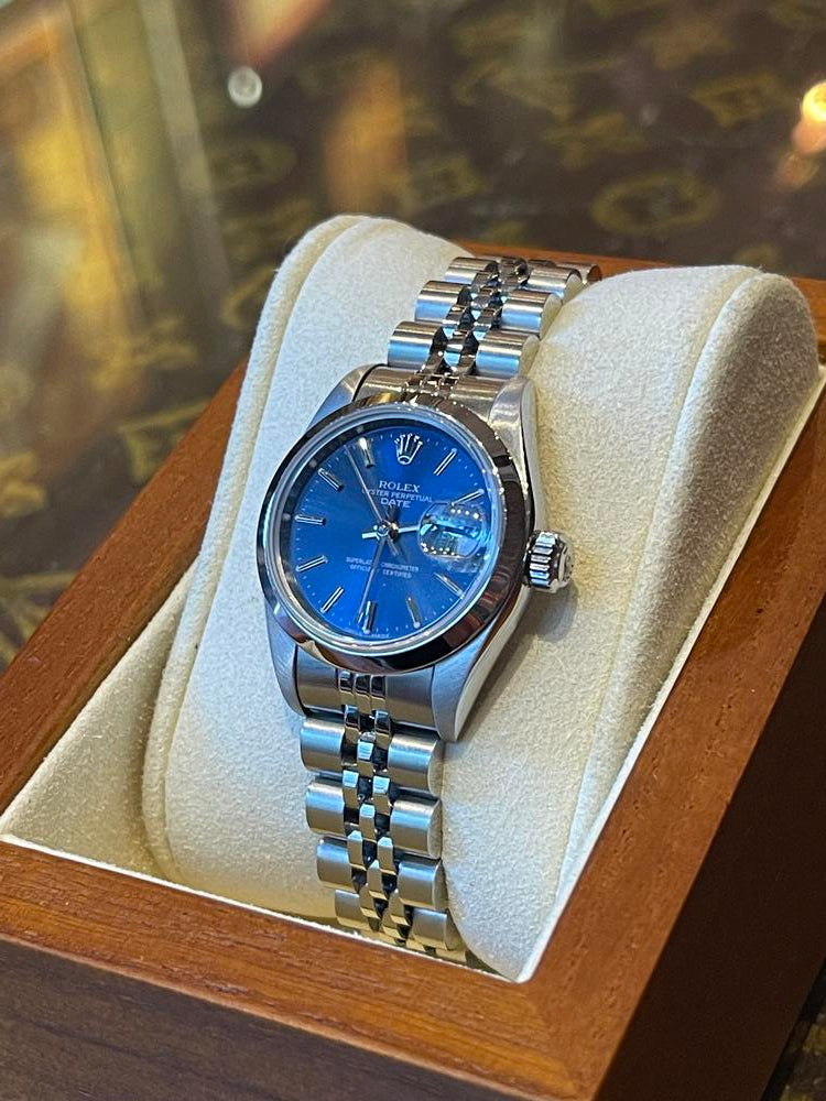 Stainless Rolex Datejust 26mm (Blue Dial)